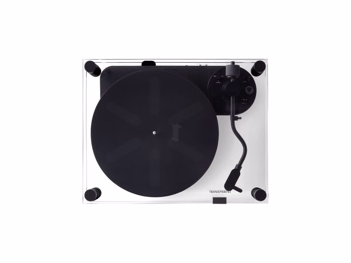 Transparent Turntable Giradischi