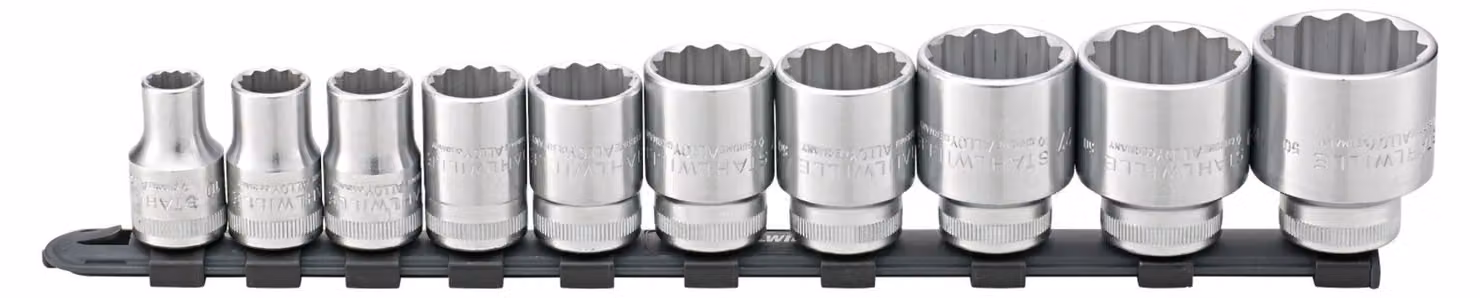 Set di chiavi a bussola Stahlwille 1/2 con barra di fissaggio 10-32 mm Set da 10 pezzi