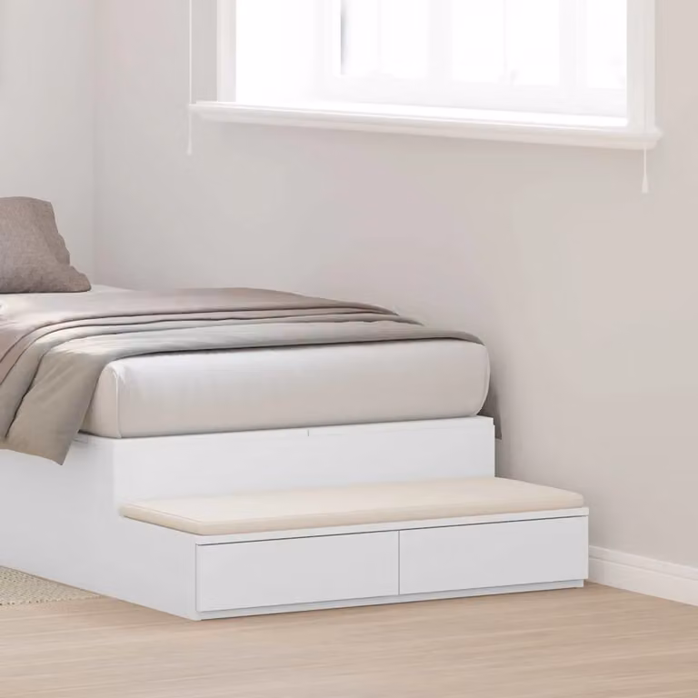 Cassetti per letto vidaXL Bianco L 100 cm x P 36,5 cm x H 16,5 cm
