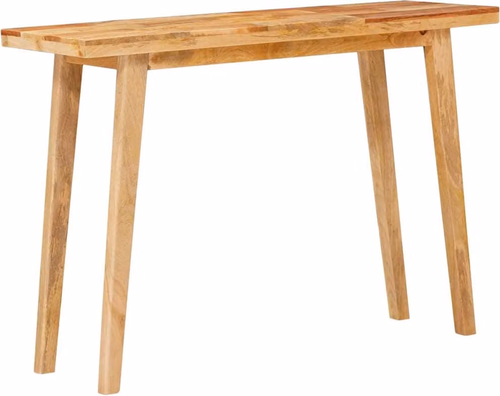 Maison Exclusive - Tavolo da pranzo, 110 x 35 x 75 cm, legno massello di mango, finitura naturale, forma rettangolare