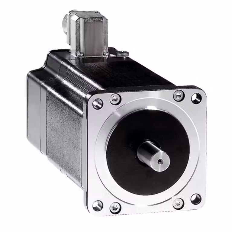 Motore passo-passo trifase Schneider Electric, 4,8 Nm, albero Ø 12 mm, L=98 mm, con freno, morsettiera BRS39AW660FBA