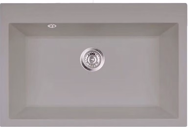 Lavello da incasso Lavello in granito Lavello da cucina 75x50; grigio