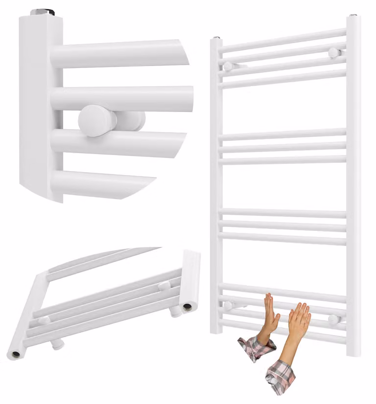 Granitan - Radiatore da bagno - Scaldasalviette - 60x100 cm - Bianco - Scaldasalviette - BRENO