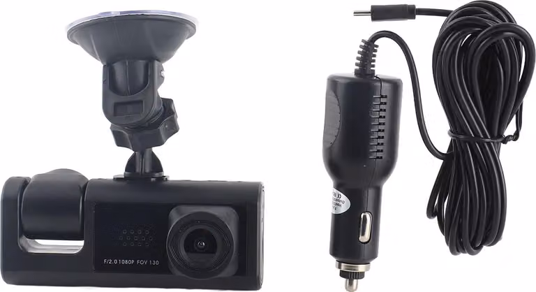 Dual Dash Cam 3in 1080p HD - Registratore di guida auto anteriore e interno con G - registrazione loop sensore