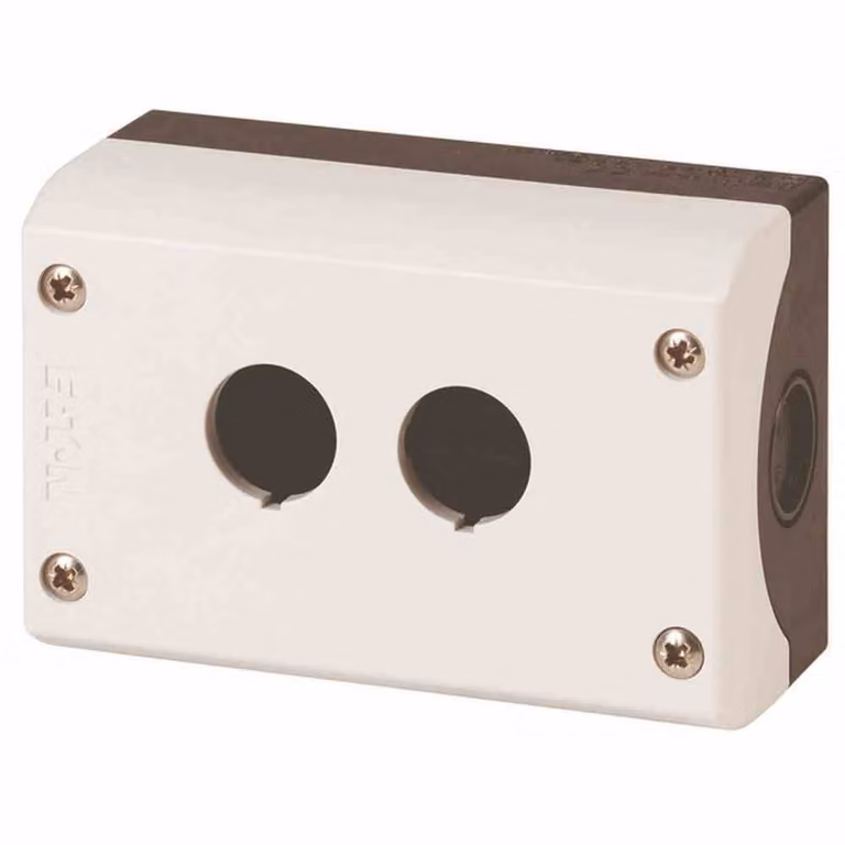 Eaton alloggiamento vuoto 2 punti di installazione, per montaggio a pavimento (L x P x A) 80 x 106 x 56 mm Grigio (RAL 7035) M22-I2 1 pz