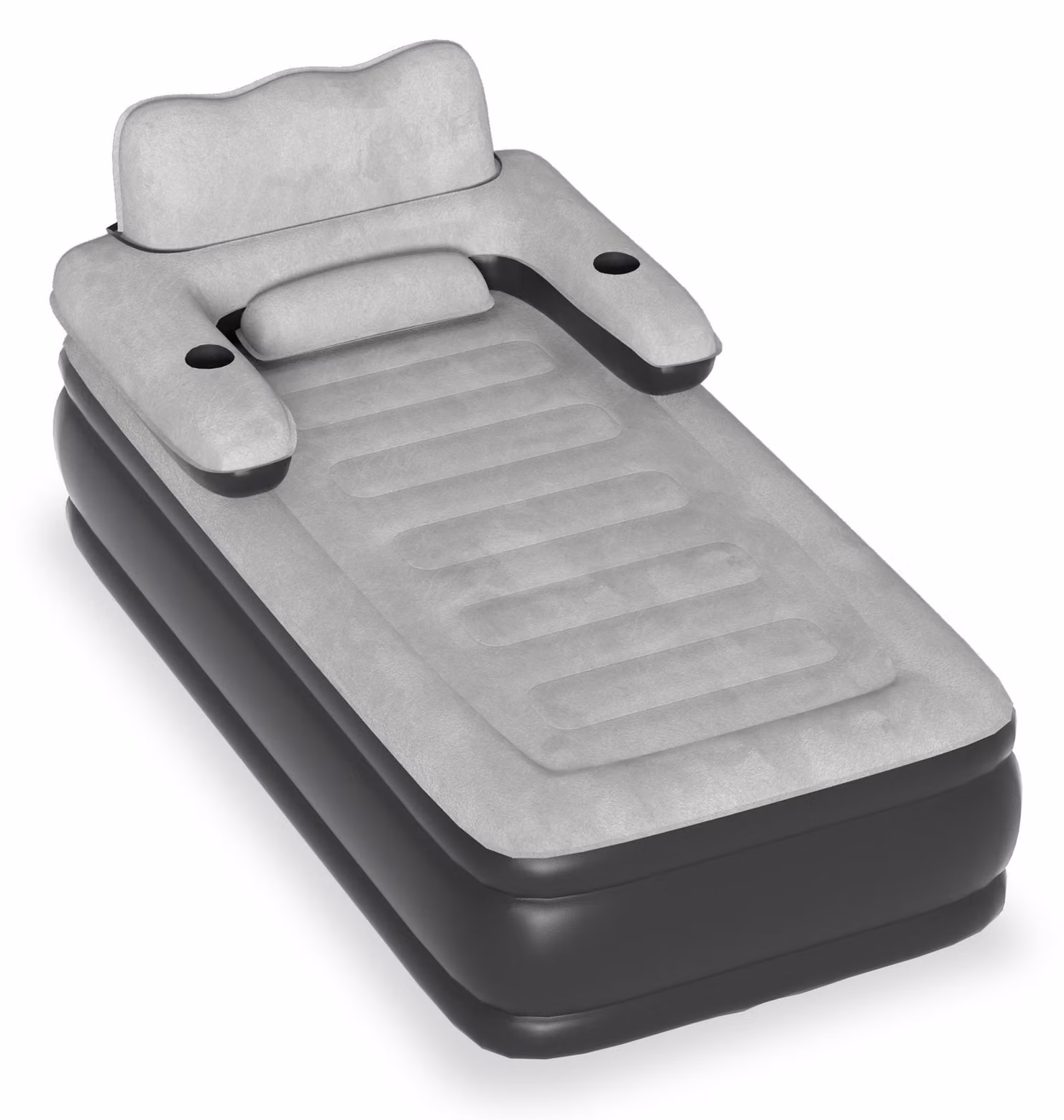 Materassino gonfiabile autogonfiante per campeggio, per 1 persona, con schienale, pompa elettrica integrata, letto gonfiabile 190×100×42 cm, inclusa borsa per il trasporto
