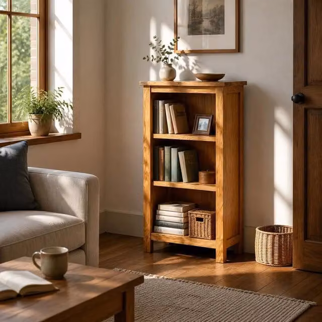 Bookshelf 45x22.5x82 Cm Solid Oak