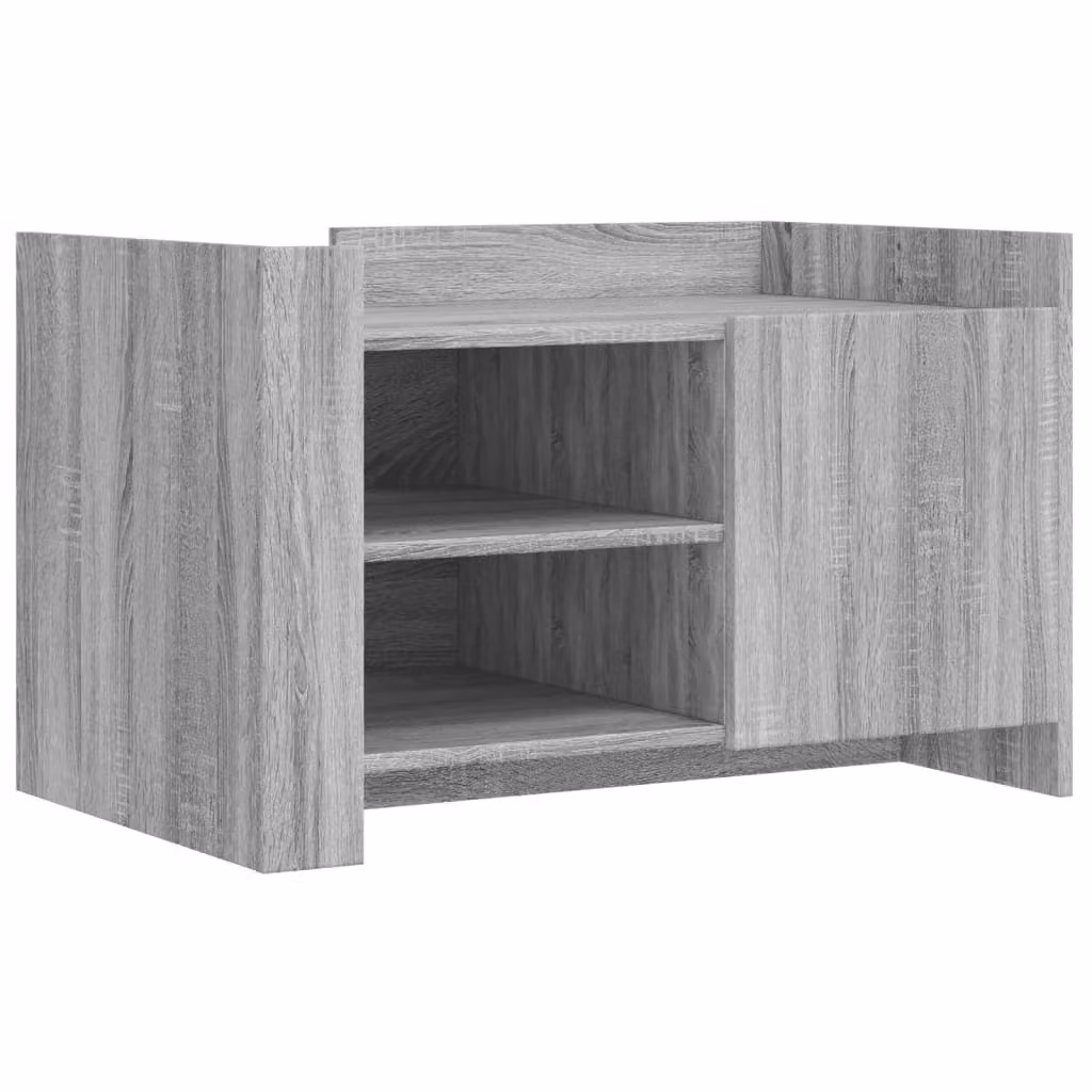 Tavolino Salotto Grigio Sonoma 80x50x50 cm Legno Multistrato