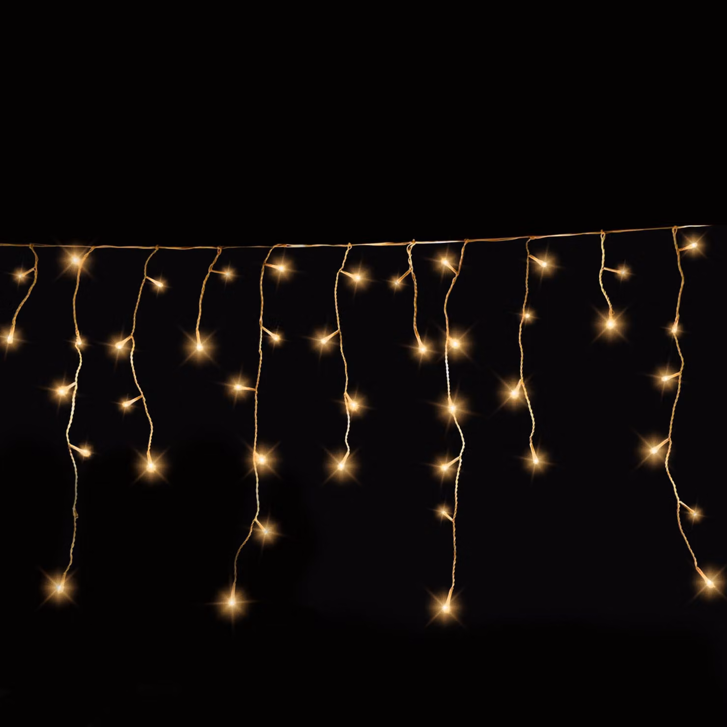 LED pioggia di ghiaccio con effetto lampeggiante Luci di fata LED con torcia : 6 m : Bianco caldo