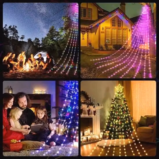 Striscia LED RGB 10 m - USB, dimmerabile, cambio colore, sincronizzazione musicale, controllo Bluetooth, ideale per feste e decorazioni