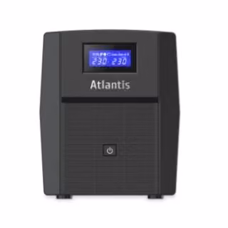 UPS Atlantis A03-HP2003 1500VA 900W Sinewave Line Interactive con Display LCD e LED, 2x12V-9Ah, USB-HID, 3xIEC e 2xSchuko, Nero – 2
