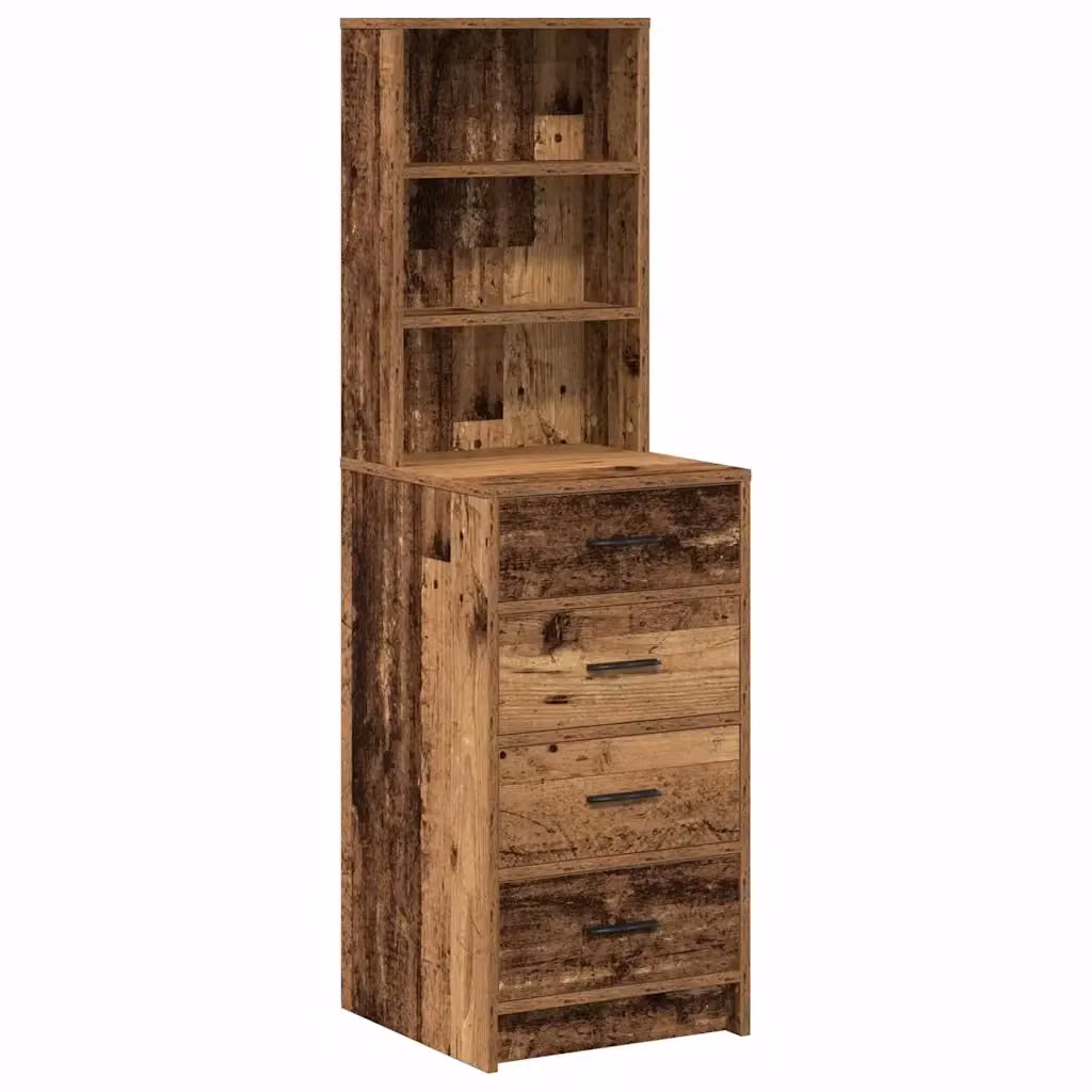 Credenza moderna vidaXL in legno ingegnerizzato color marrone L 40 cm x P 41 cm x H 135 cm