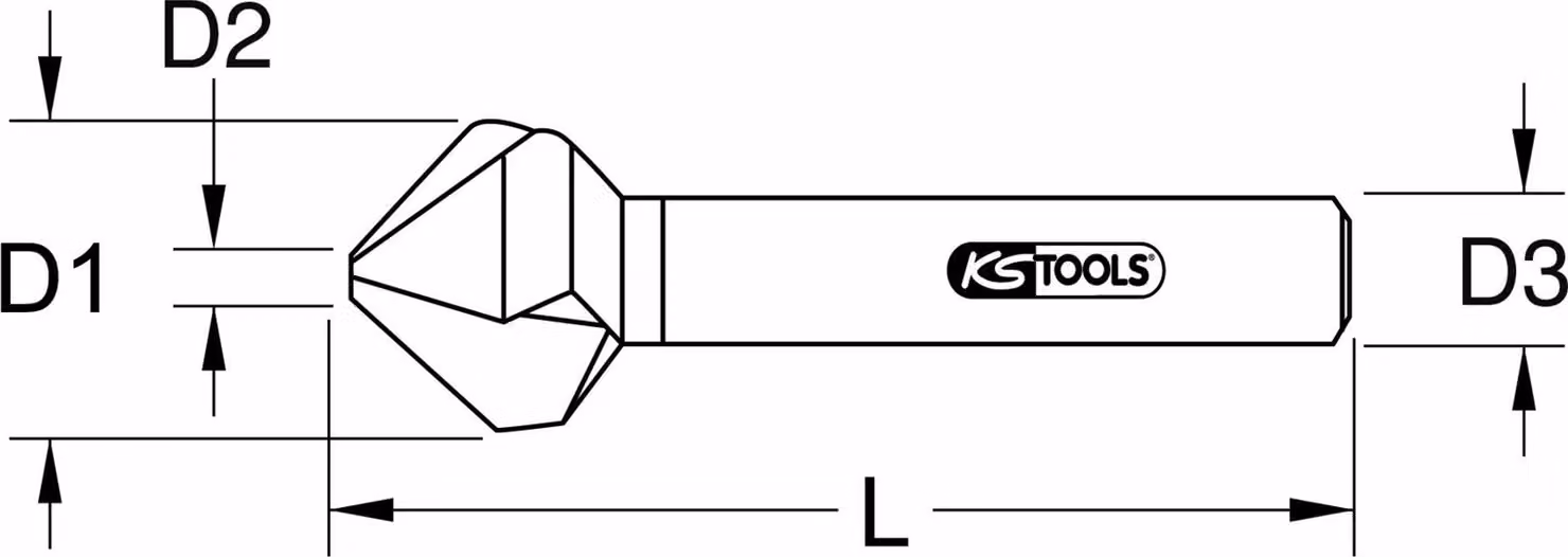 KS Tools 336.0105 Punta per sbavare Punta per sbavare 1 pz