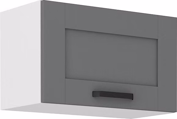 Armadietto per cappa aspirante LAILI - larghezza 60 cm, grigio / bianco