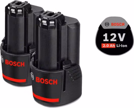 Batteria di ricambio Bosch 1600Z00040 Batteria da 10,8 volt con 2,0 Ah 2 pezzi