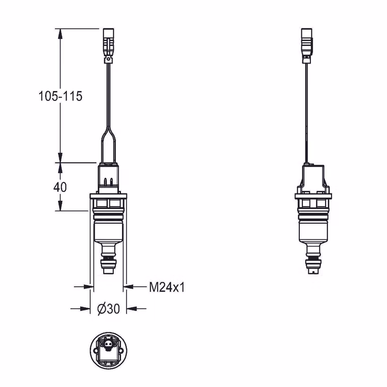 KWC AR Magnet-Selbstschlussventilkartusche,  PROTRONIC, 6 VDC, 2000104468