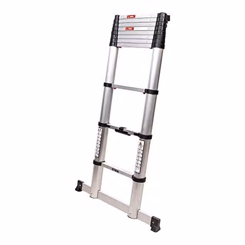 Scala telescopica STIER Premium 3,2 m 11 pioli, scala a gradini, scala pieghevole, scala a sfilo, alluminio di alta qualità, portata 150 kg, scala multiuso, antiscivolo, robusta