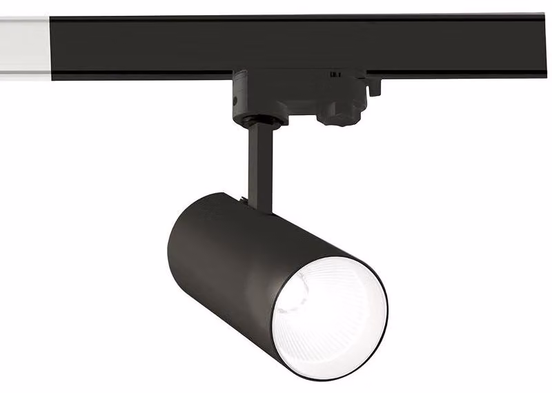 Proiettore a binario trifase GFA 20W 1620lm 4000K LED CREE - Nero Opaco, Struttura in alluminio, Orientabile - Gealuce