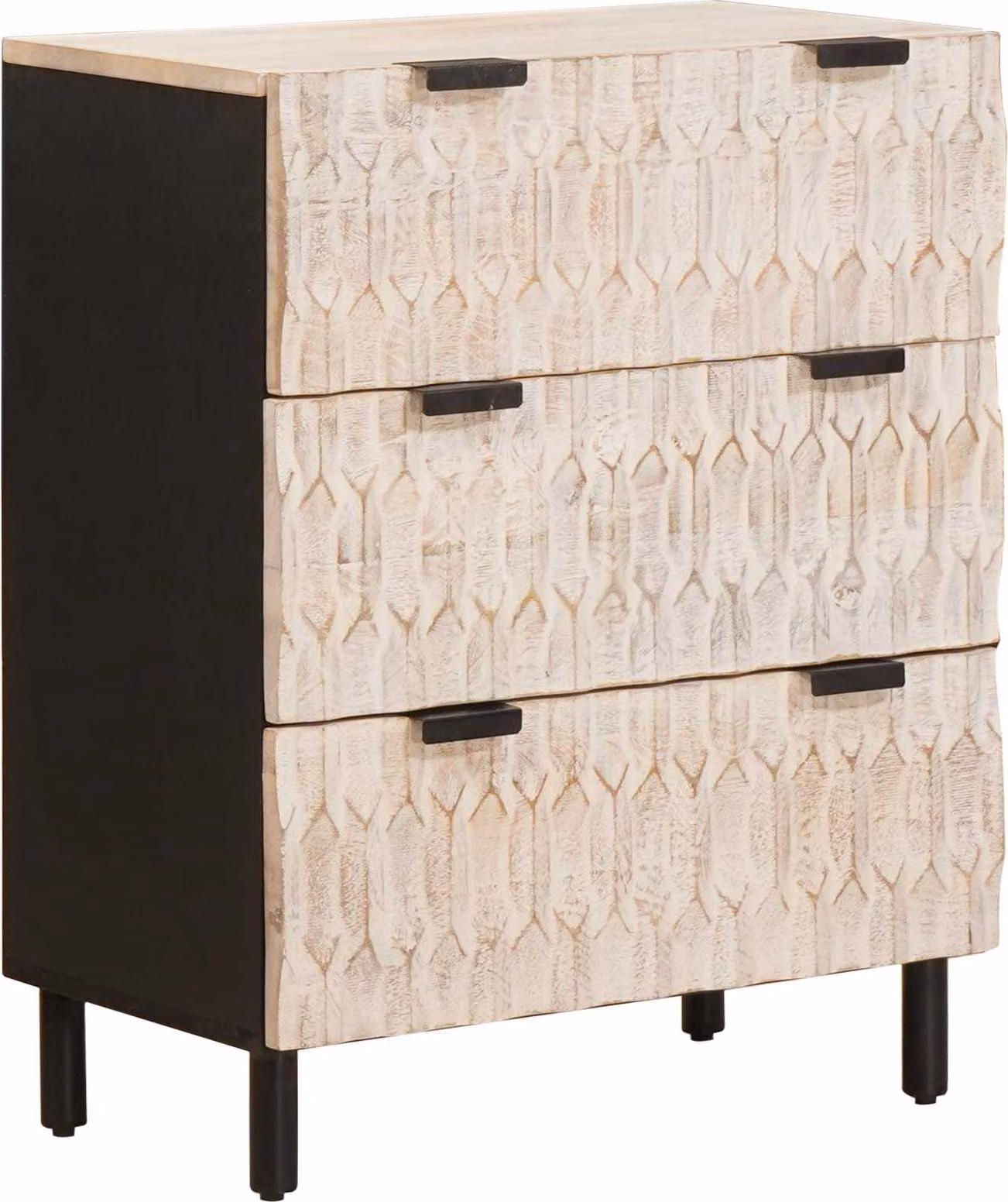 Credenza Finitura Bianco Lavato 60 x 33 x 75 cm