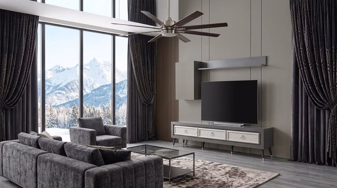 TV board Wandregal Wohnzimmer Stil modern grau praktisch komfortabel