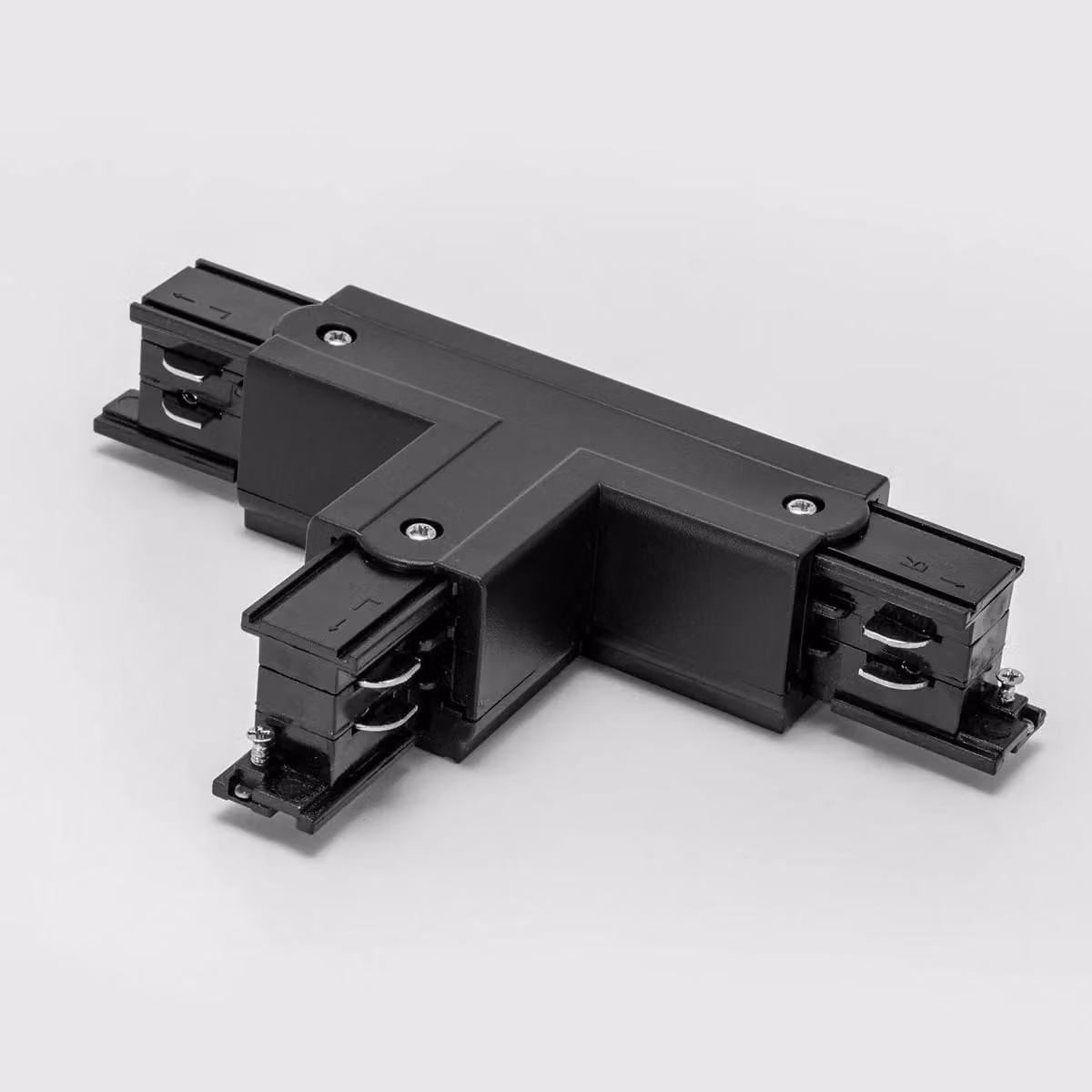 ARELUX TRACK N 3c, connettore e alimentatore laterale sinistro, colore nero