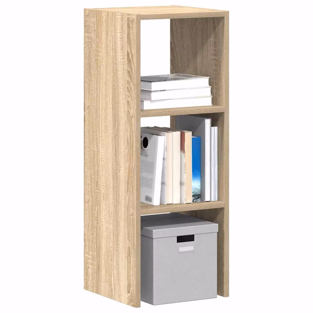 Libreria impilabile vidaXL in legno marrone con pannello posteriore, L/P/H: 30 x 30 x 80 cm