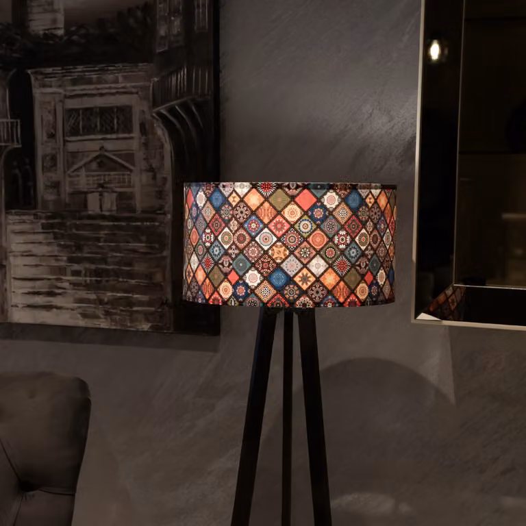 Opviq, AYD-2800, lampade da terra, multicolore, PVC, 21 x 38 x 140 cm