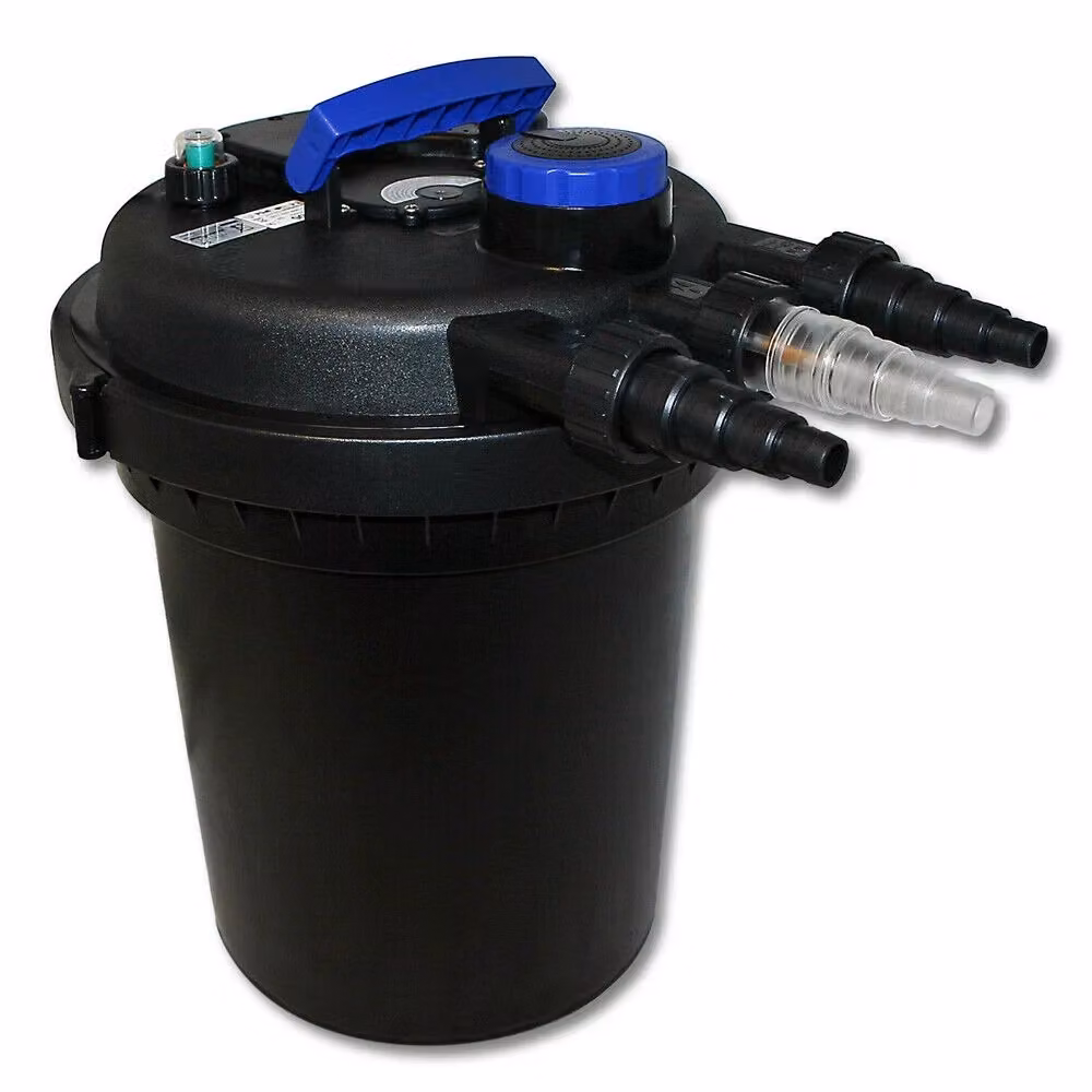 Kit di filtrazione a pressione Sunfun per laghetti fino a 6000 litri con sterilizzatore UVC da 11 watt e pompa, colore nero – 2