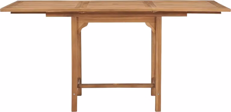 vidaXL Tavolo da giardino allungabile (110-160)×80×75 cm in legno massiccio di teak