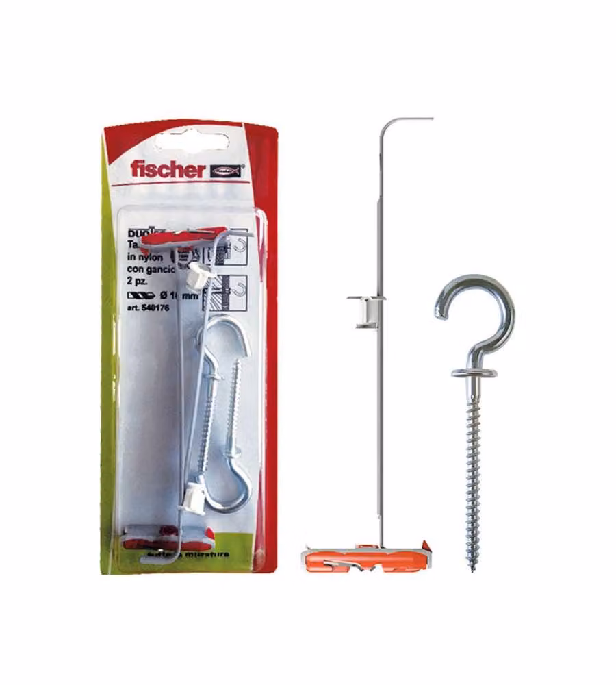 Tasselli cartongesso e lastre DUOTEC 10 R K con occhiolo aperto (2 Pz.)