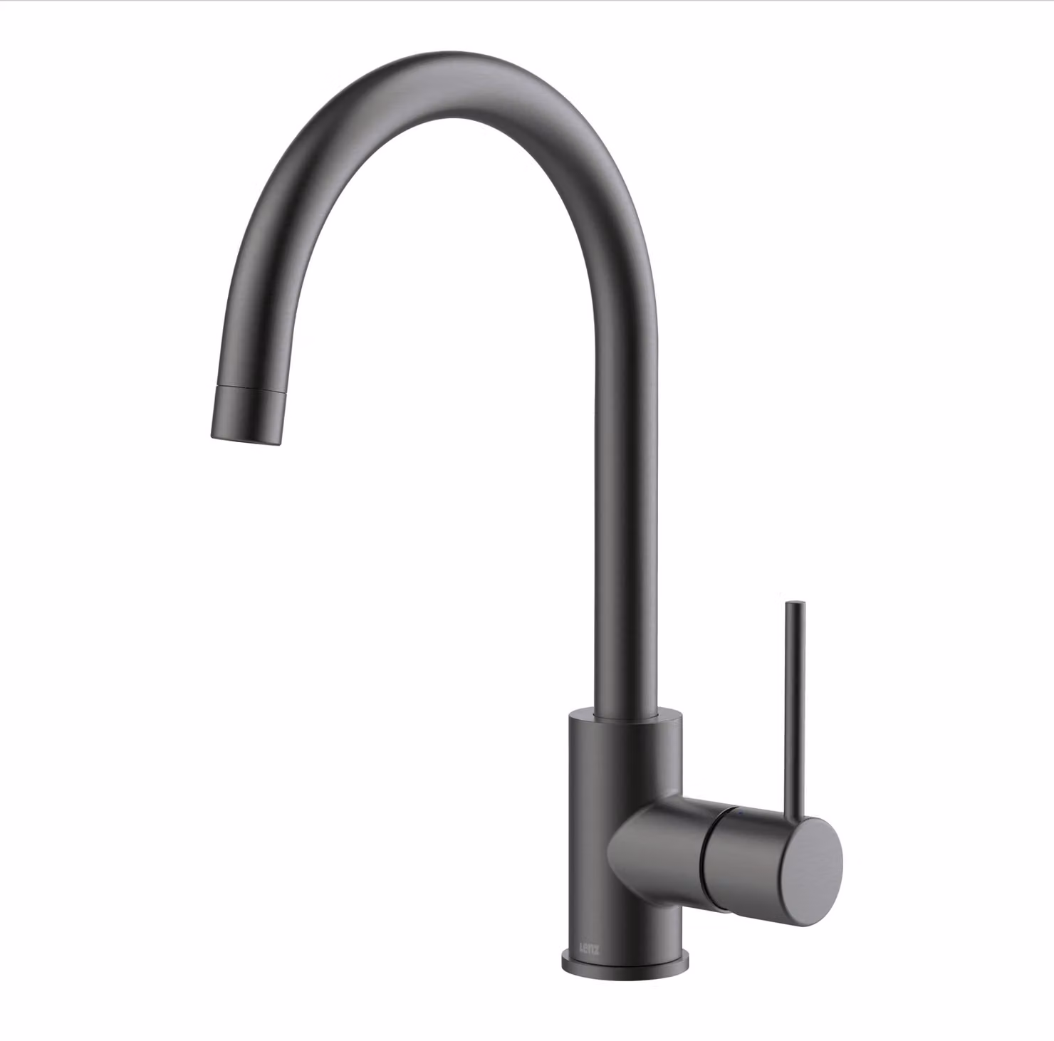 Rubinetto da cucina, grafite, 36 cm, girevole a 360°, a risparmio idrico