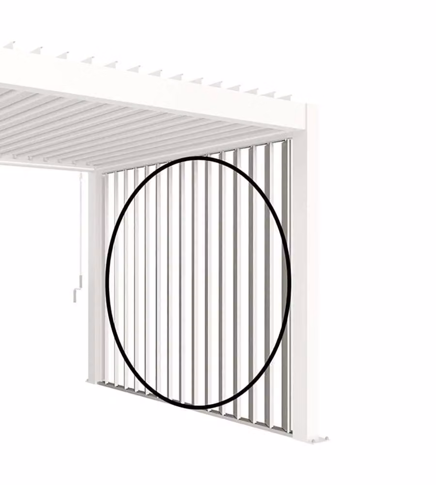 Biohort Tenda da Sole ZIP 364x235 cm Bianca per Pergola Outdoor