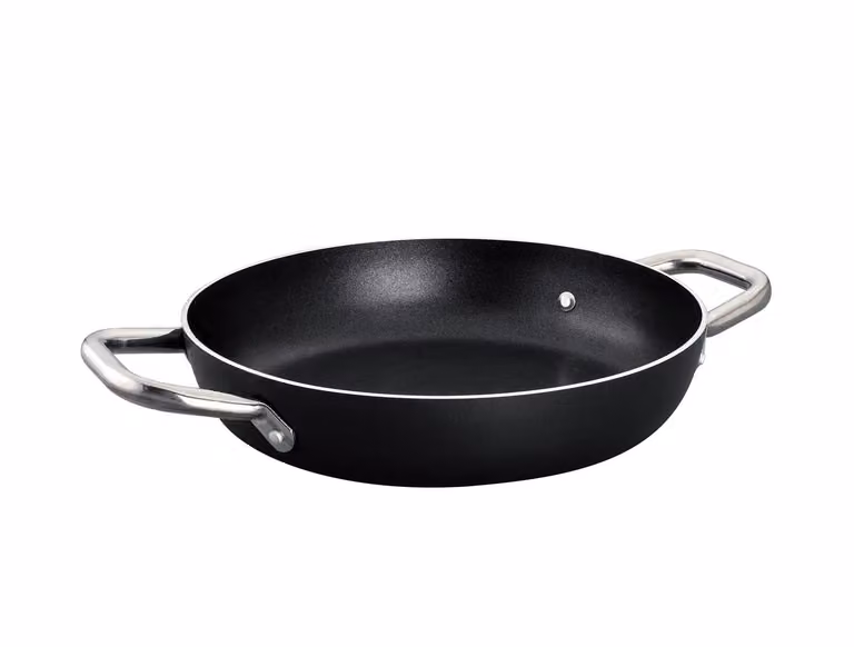 Tegame in alluminio antiaderente con maniglie in acciaio inox, spessore 5 mm, diam. 50cm