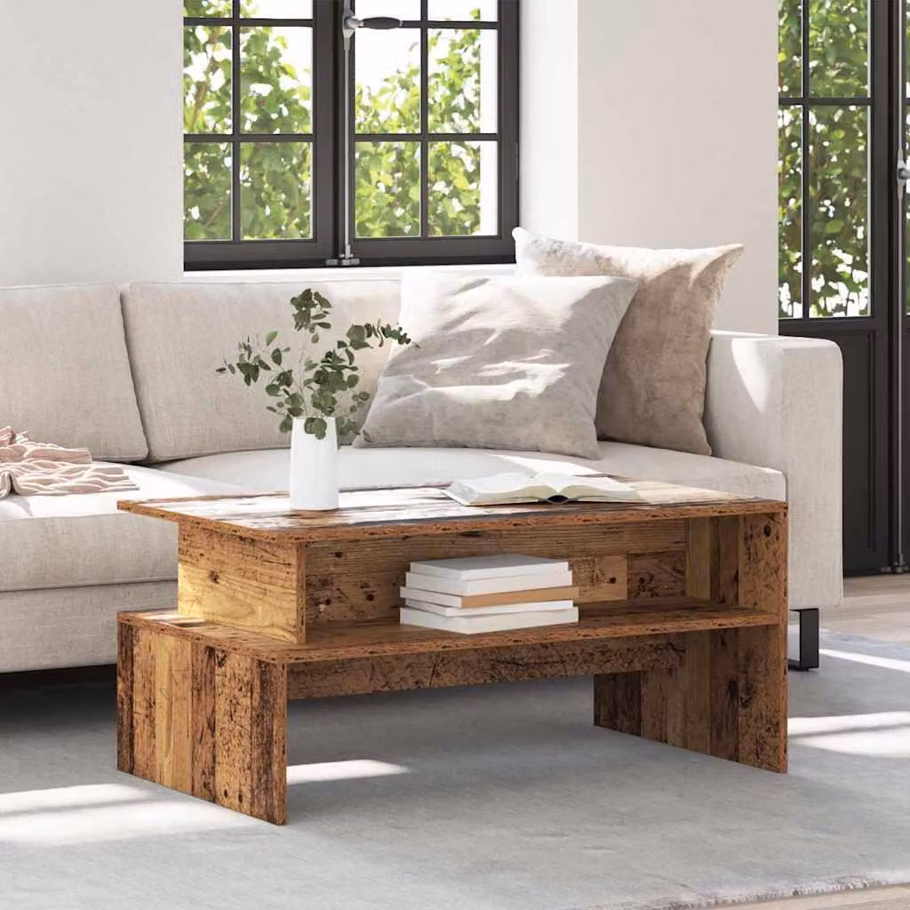 Maison Exclusive - Tavolino in legno antico 90 x 55 x 42,5 cm Materiale ligneo