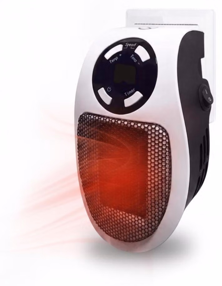 Zaltino - Mini riscaldatore elettrico - 500W - Con telecomando