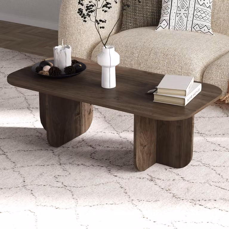Skye Decor, Becaj - Walnut, tavolino, noce, 100% pannello truciolare rivestito in melamina, 120 x 60 x 41,4 cm