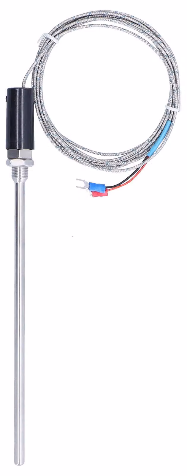 Sensore termoelettrico di tipo K, strumento per la misurazione della temperatura, acciaio inossidabile, accessorio industriale, intervallo di misurazione 0-600 °C, modello WRNT-011