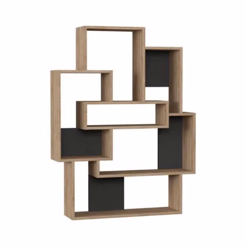 Libreria Barce Effezeta Italia in rovere, design moderno per soggiorno o ufficio, L: 101 cm, P: 22 cm, H: 132 cm – 2