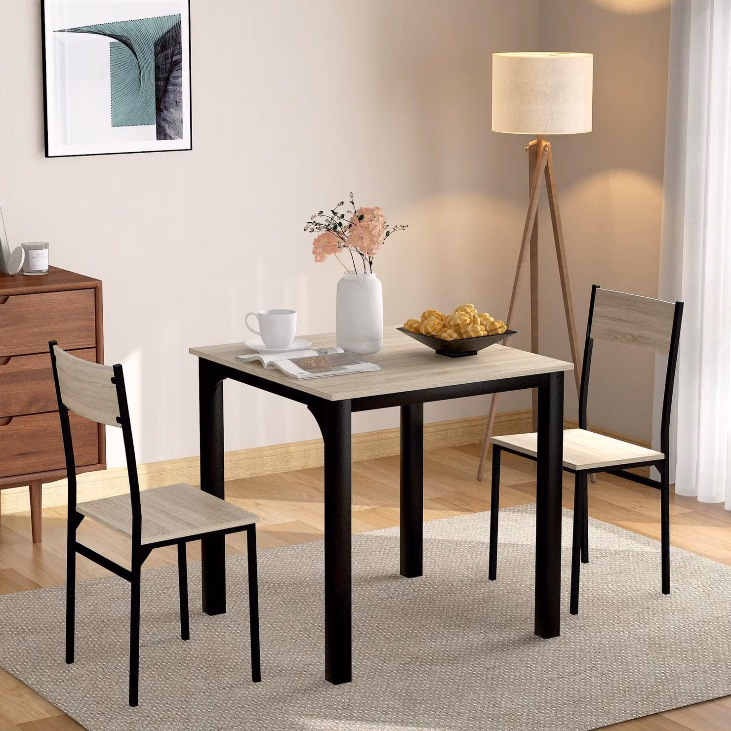 Tavolino da salotto - Tavolino da caffè - Tavolino per il soggiorno - Tavolino con spazio contenitivo - Tavolino da salotto in stile industriale