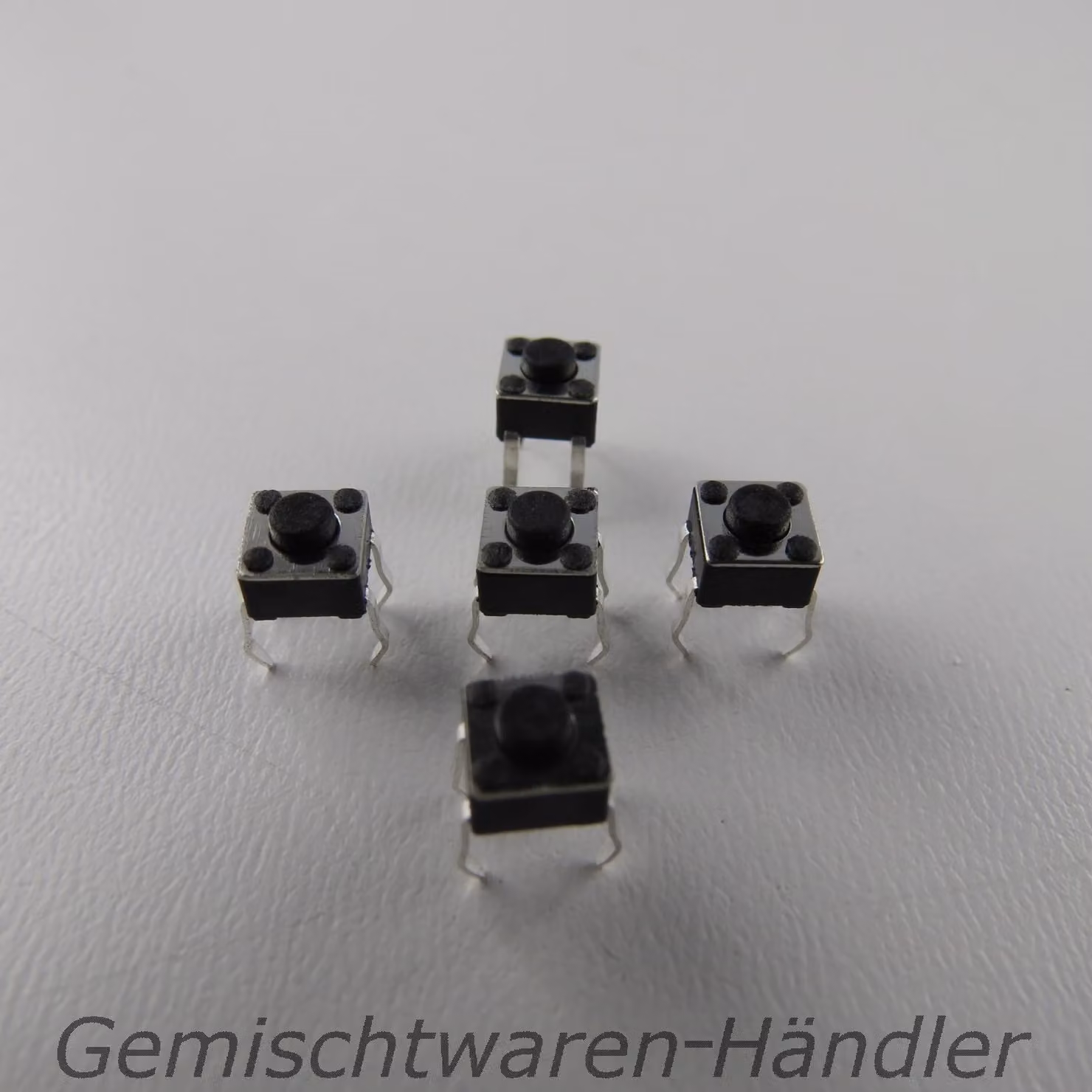 5 microinterruttori a pulsante, dimensioni 4,5x4,5x3,8 mm, 0,05A-12V, mini pulsante di pressione