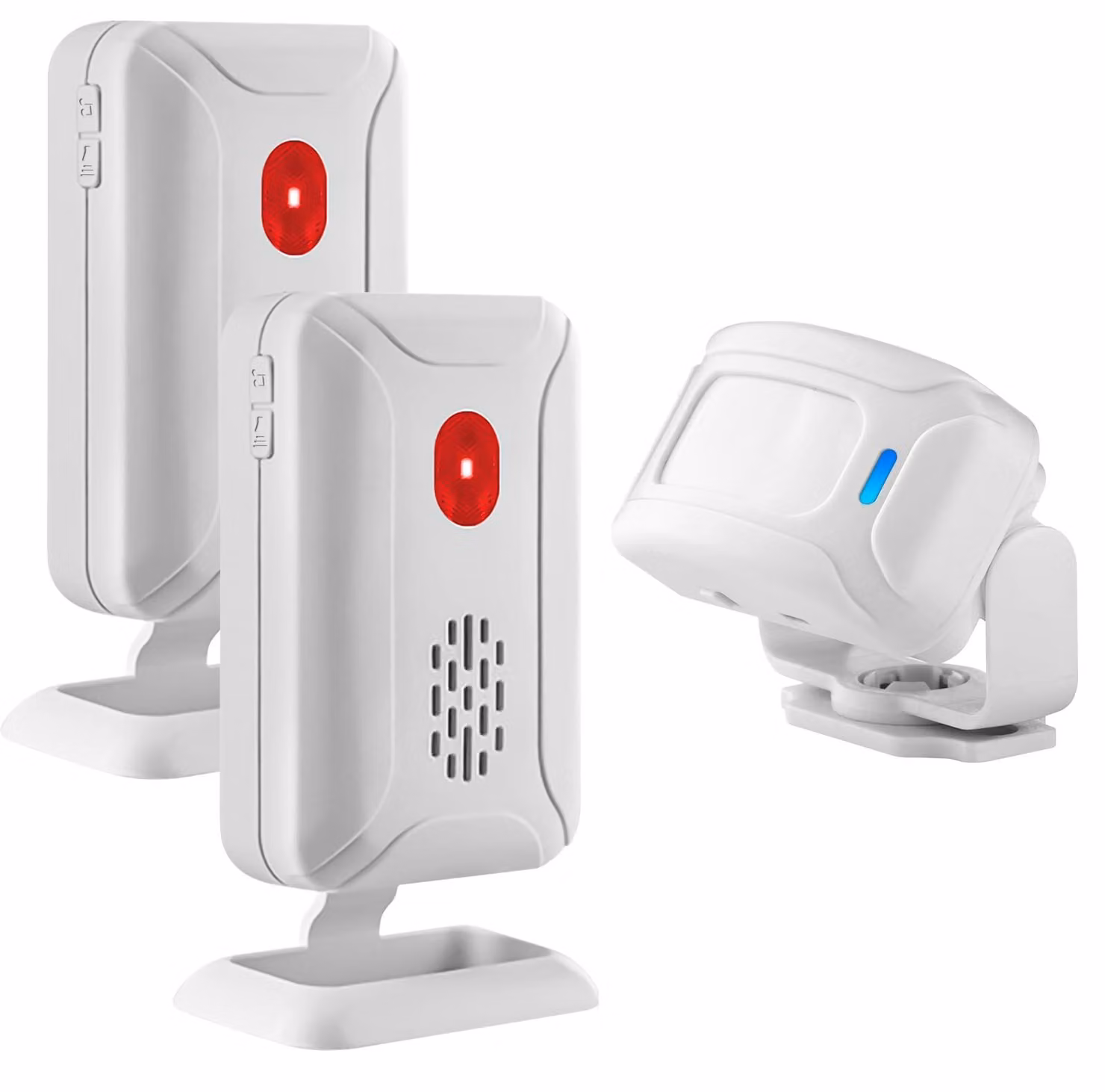 Sensore di movimento wireless con 1 sensore e 2 ricevitori per la sicurezza domestica