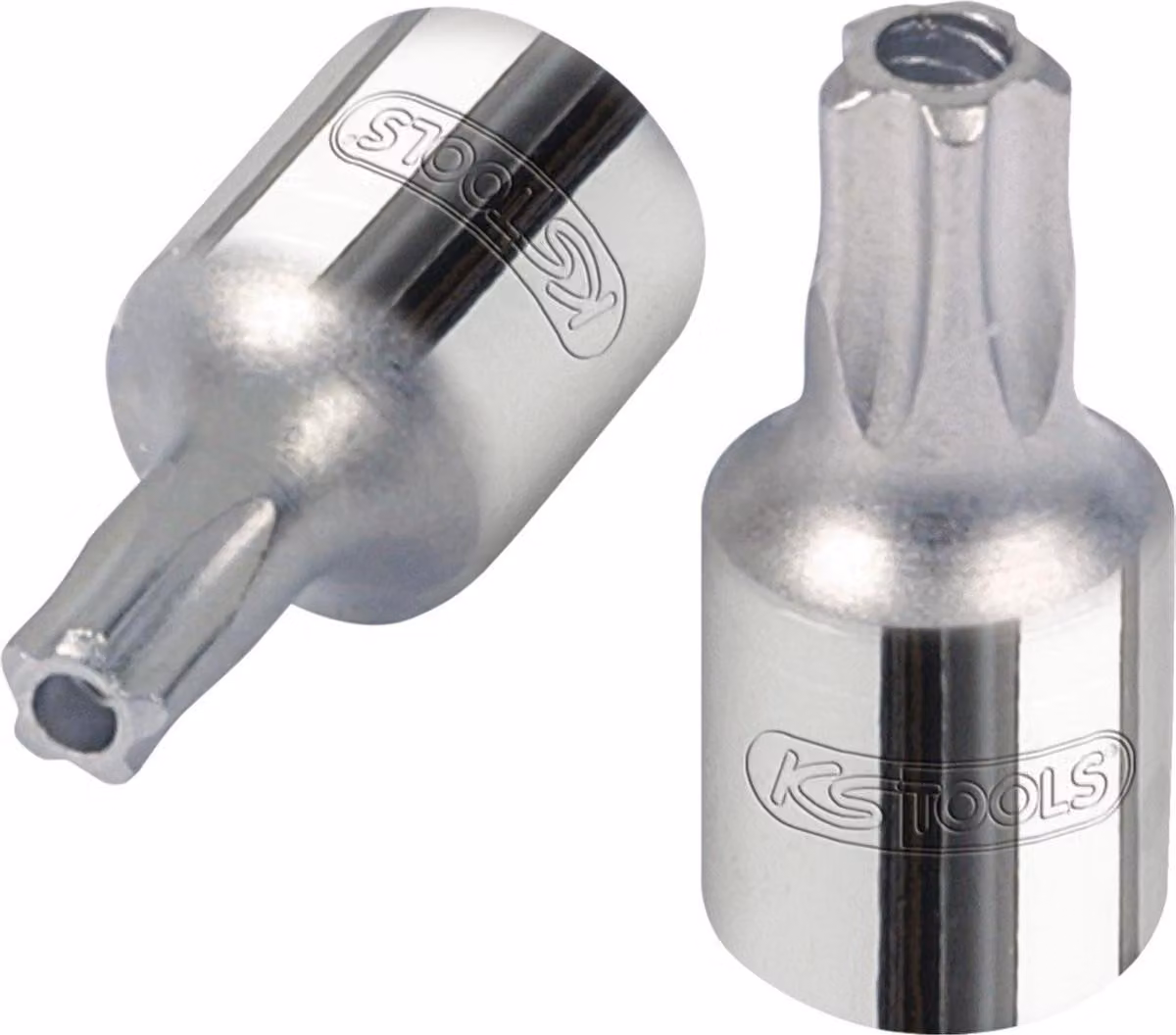 KS TOOLS 1/4" CHROMEplus presa a cinque stelle foro frontale TS40 - 918.1581