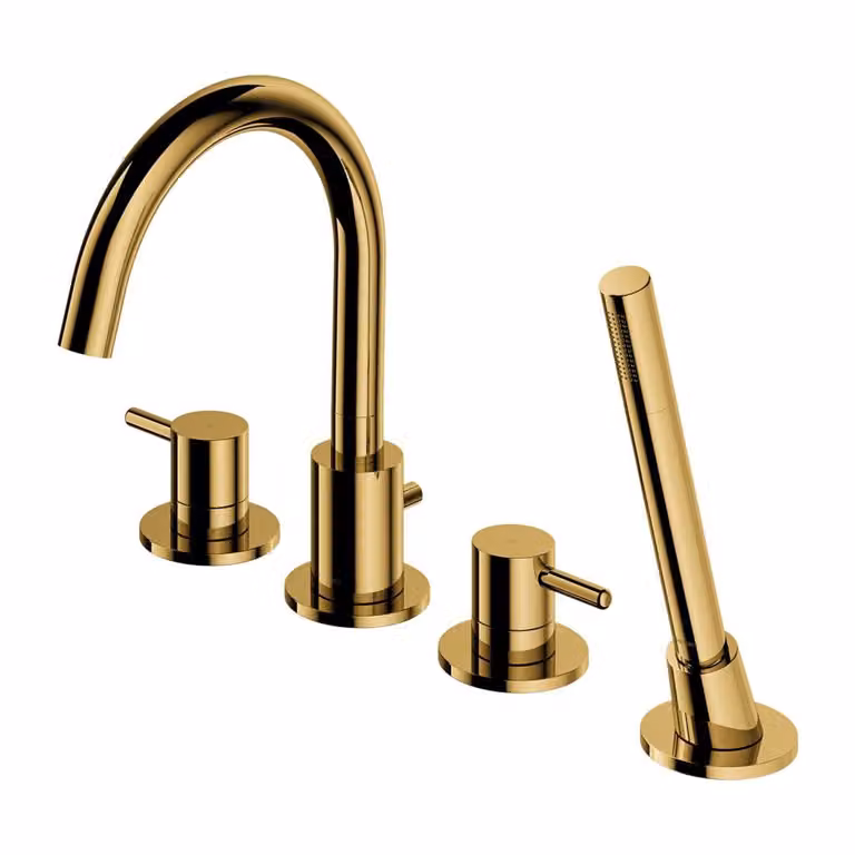 Miscelatore da bagno, Y golden, 4 pezzi, bocca da bagno doccia, 1 funzione