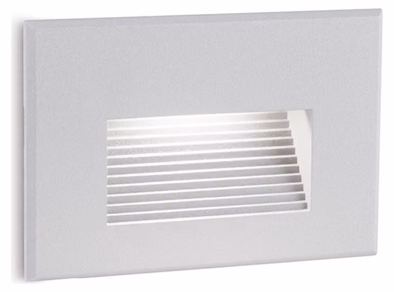 Segnapasso In Alluminio Svasato Scalinata Bianco Led 3 W 300 Lm 3000K Spina