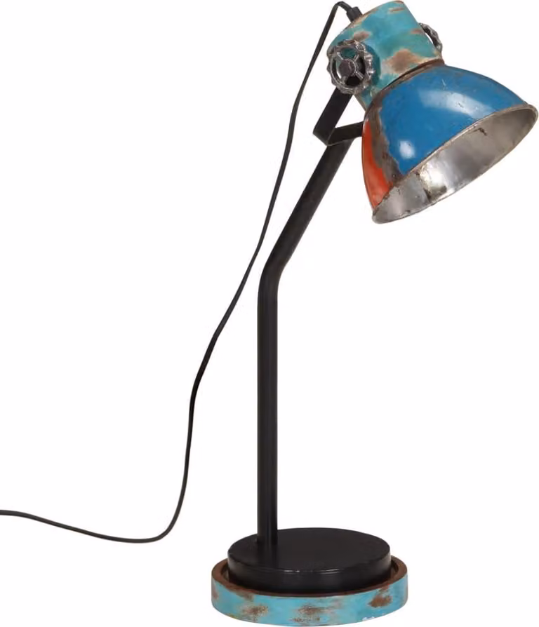 vidaXL Lampada da tavolo 25 W Multicolore 18x18x60 cm E27