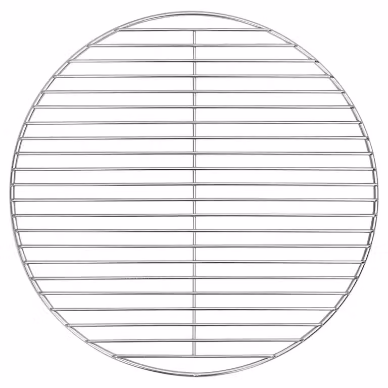 Griglia per barbecue vidaXL in acciaio inossidabile Argento L: 43 cm x P: 43 cm