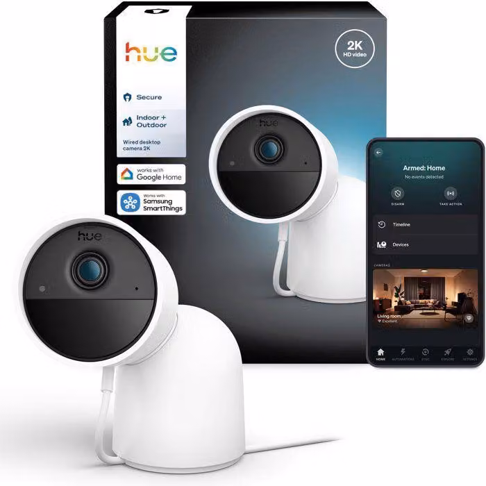 Smart camera - Philips Hue - Outdoor - Wired - Night vision - 2K - White