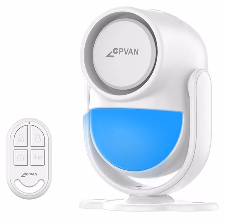Sistema di allarme intelligente, allarme da 120 dB, sensori di movimento e porta, kit A bianco