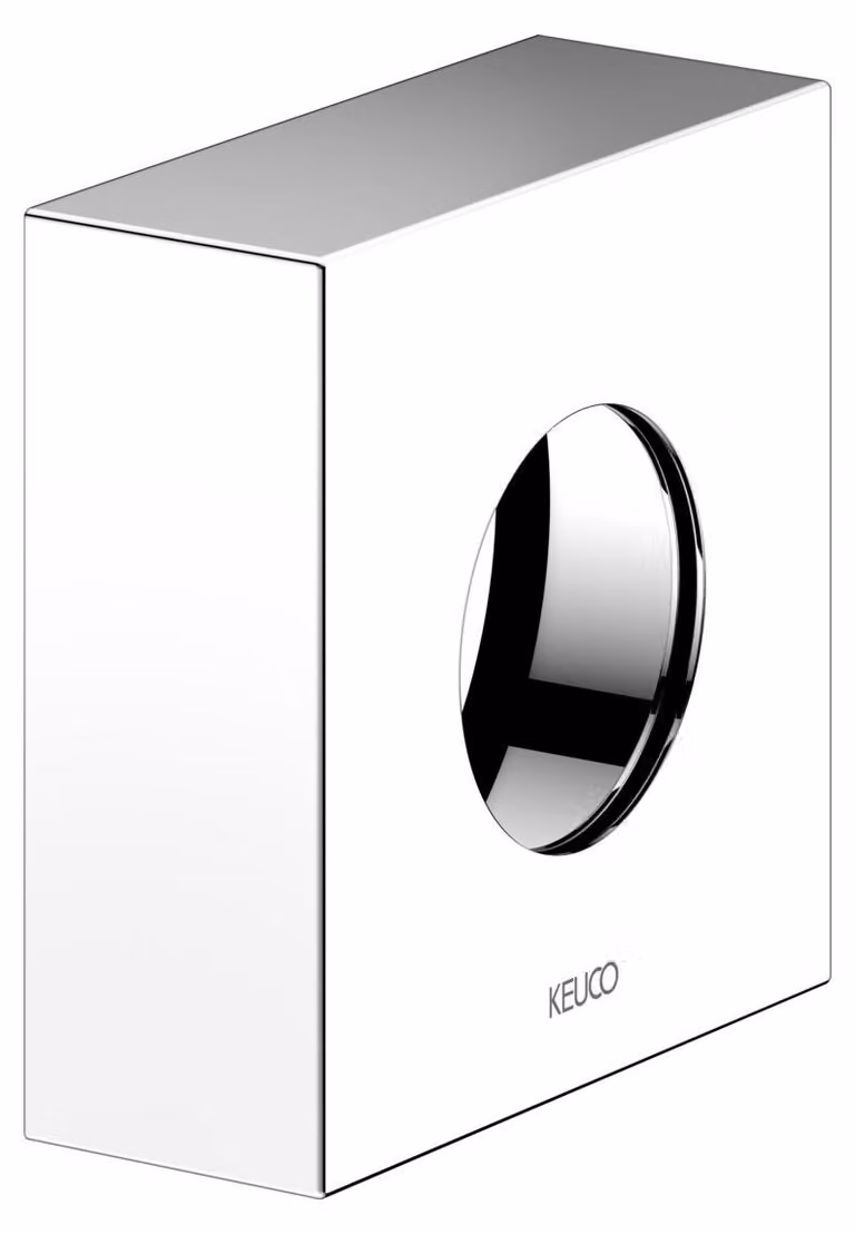 Rosace de rallonge KEUCO pour robinetterie thermostatique encastrée, forme de rosace carrée, 59553010282, 59553010282