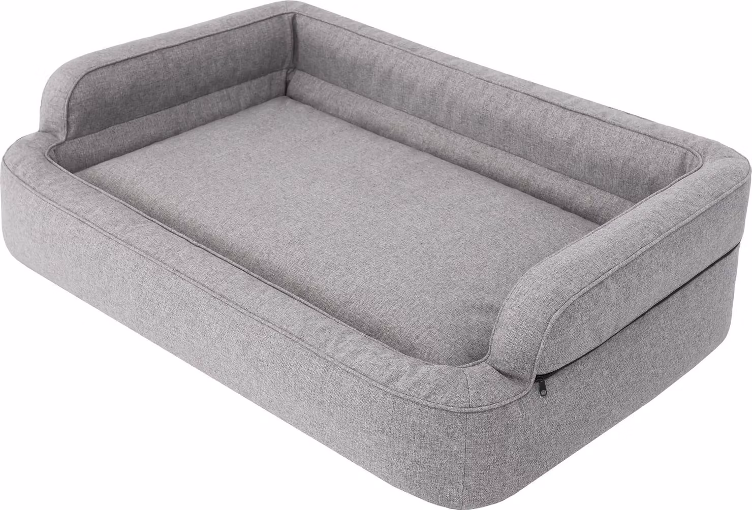 Letto per cani, arredamento per animali, letto per gatti, sfoderabile, cesto per cani, cuscino per cani, lettino per cani, posti letto, divano per cani, grigio, XXL: 117x79 cm